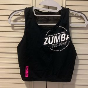 Zumba crop top Size M